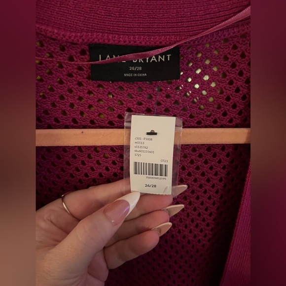 Lane Bryant knit cardigan nwt 26/28 - Picture 4 of 5